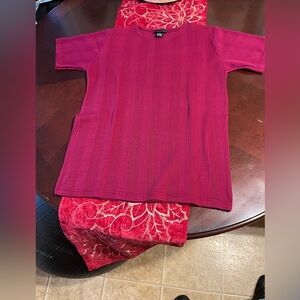 Limited Deep Red Ribbed Top